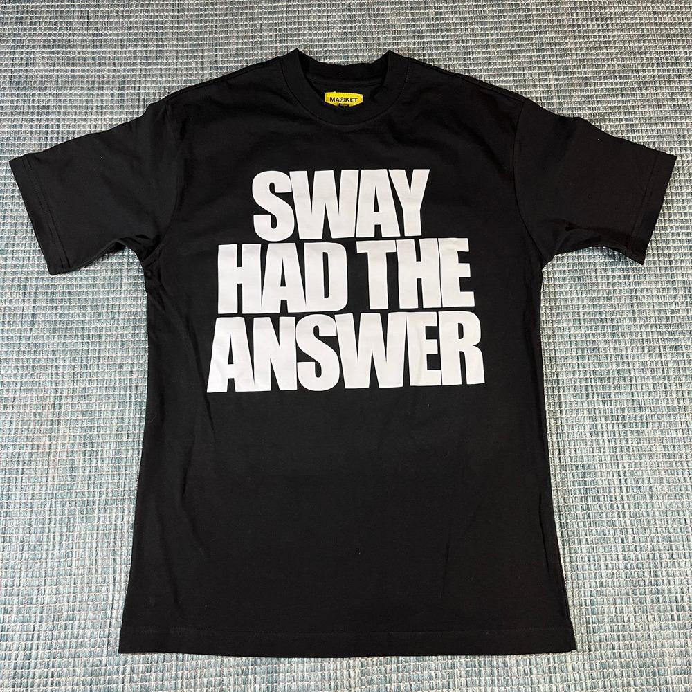 Market Studios Sway Had The Answer Black T Shirt Sz S